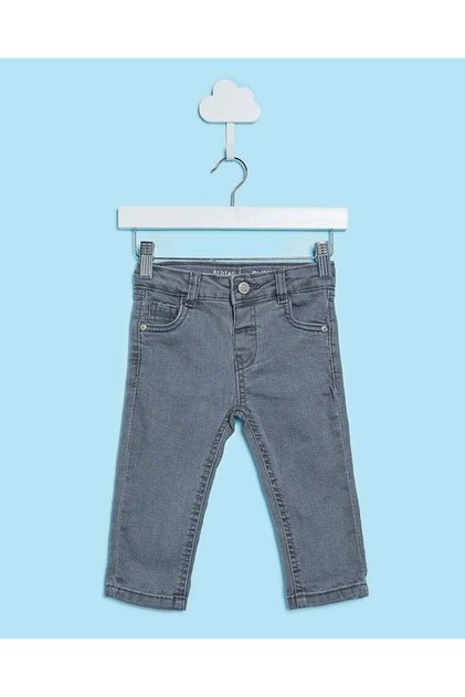 Infant Boys Grey Wash Basic Denim Jeans