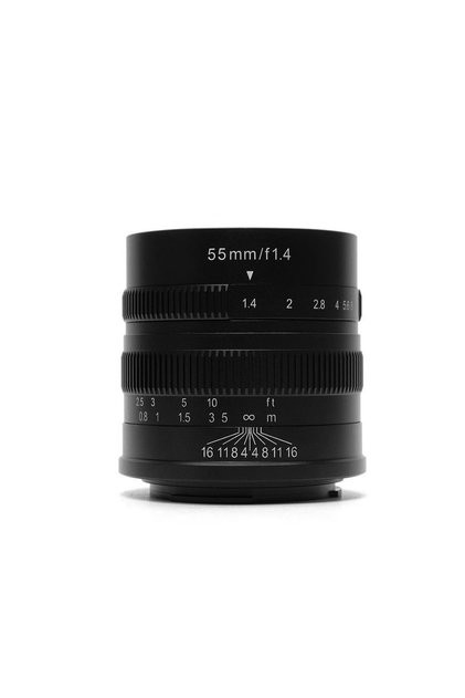 55 мм F1.4 ръчен обектив черен за Sony E-mount
