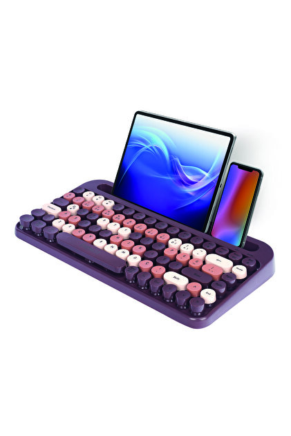 Everest Kb-99 Mocha 2.4G+Bt1+Bt2 Çoklu Cihaz Bağlantılı Q Kablosuz