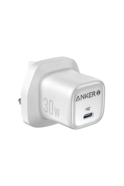 30W USB C Plug, Zolo Compact GaN USB C Charger, Compact Design and 3X Faster Charging-White