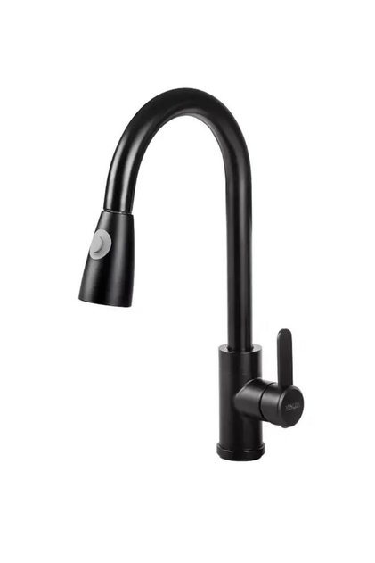 Venezia Inox Stainless Steel Spiral Kitchen Faucet Black Brushed Finish 5 Years
