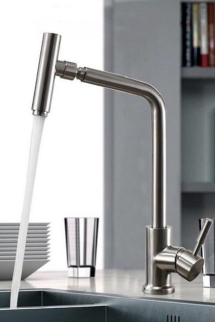 Venezia Inox Articulated Swivel Head Kitchen Faucet Stainless Steel 5 Years Warranty