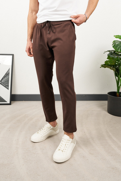 Düz Dar Paça Kumaş Jogger Pnt2631