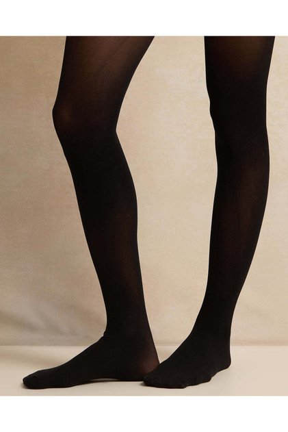 Women Black Basic Tights (Pack of 2)