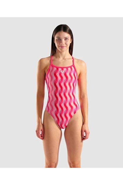 Arena WOMEN'S RIPPLE PRINT SWIMSUIT CHALLENGE BACK - Fiyatı, Yorumları