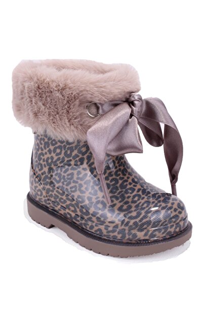 W10338 Bimbi Leo Soft Taupe Ortopedik Kız Çocuk Yağmur Çizme