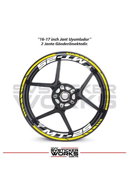 Yamaha Mt-25 Wheel Sticker Outer and Inner Set Sticker Wheel Stripe