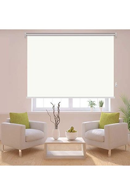 Roller Sun & Heat Insulating Blind, 180 cm Width x 200 cm Height - White