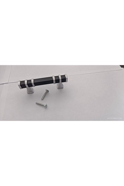 Yörük 1 Ad. 64 mm (6.4 cm) Black-Chrome Modern Luxury Furniture Cabinet Drawer Handles 64 mm