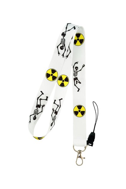 Radiology Skeleton Pattern Neck Lanyard Strap Name Badge Holder-Phone Strap
