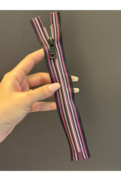 24X3 cm Patterned Zipper