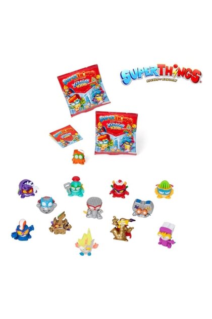 Figurine glisante Kazoom SuperThings, set de 12, multicolore
