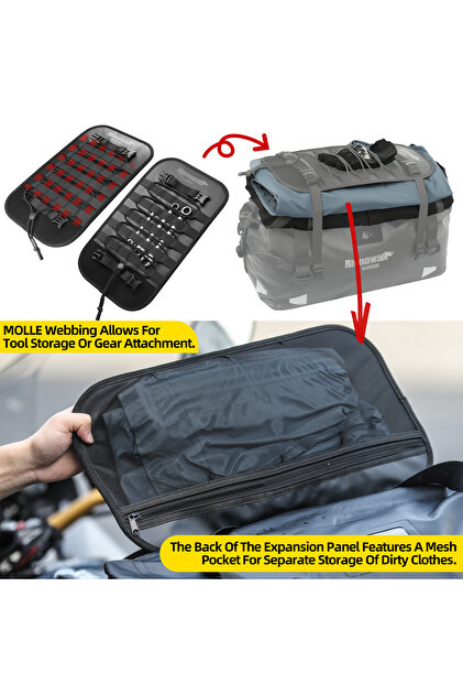 Rhinowalk MYS2405 Su Geçirmez Motosiklet Duffel Çanta 65Lt