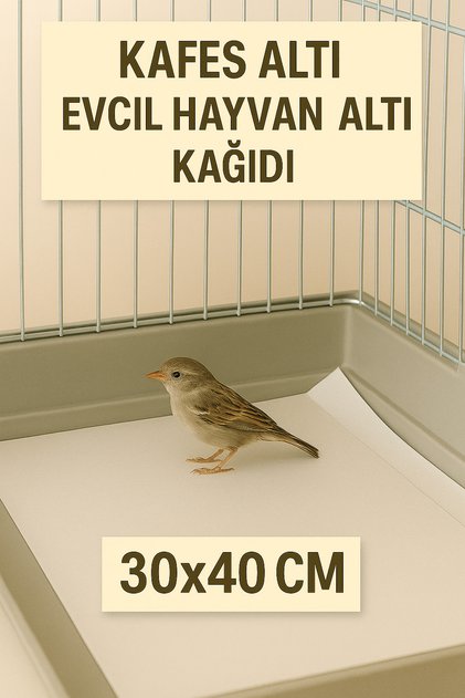 50 Adet 30x40 Kullan At Pratik Kağıt Küçük Boy Kafes Altı Kağıdı