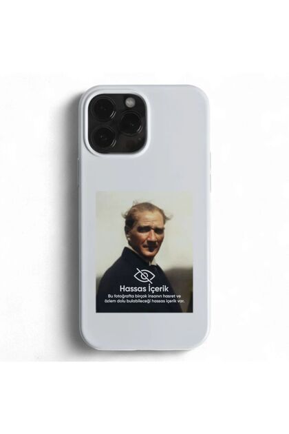 Premium Quality Launch Phone Case with Velvet Interior and Ataturk Pattern, Compatible with iPhone 13/14
