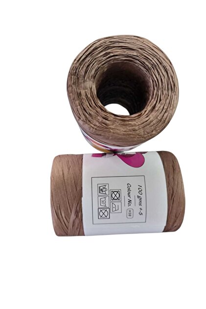 Nas Natura Raffia Rafya 100 gr Soft- Yumuşak Çanta İpi ACI KAHVE