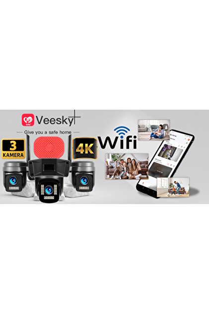 Avenir AV-S308 6MP 3 Kameralı Ptz Wifi Kamera - Fiyatı, Yorumları