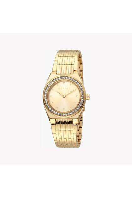 Women's Gold Stainless Steel Watch, Champagne Dial | ES1L148M0065