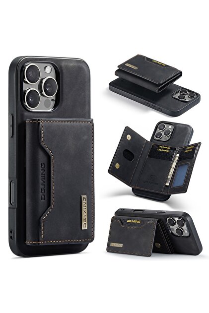 iPhone 15 (6.1 Inch) Compatible 2-in-1 Detachable Wallet Card Holder Lux Leather Case