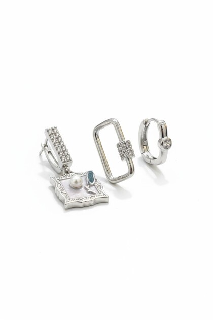 Modern 3-Piece Art Earring Set