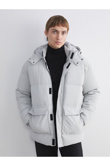 LCW Vision Standard Fit Hooded Men's Coat