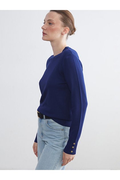 Crew Neck Women's Knitwear Sweater