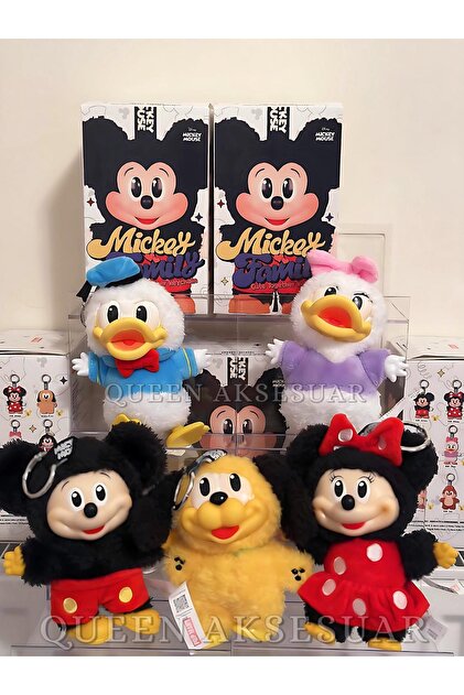QUEEN AKSESUAR Mickey minnie labubu sürpriz kutulu peluş