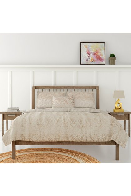 Jacquard Textured 4-Piece Super King Comforter Set