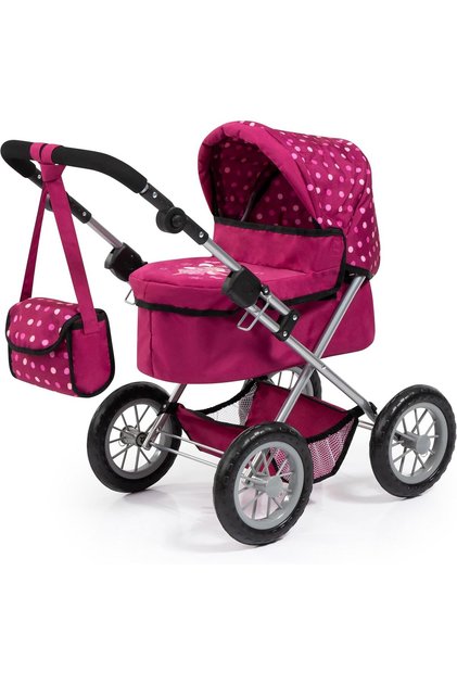 Design Trendy Dolls Pram Shoulder Bag and Shopping Basket 13067AA Toy (Ages 3+)
