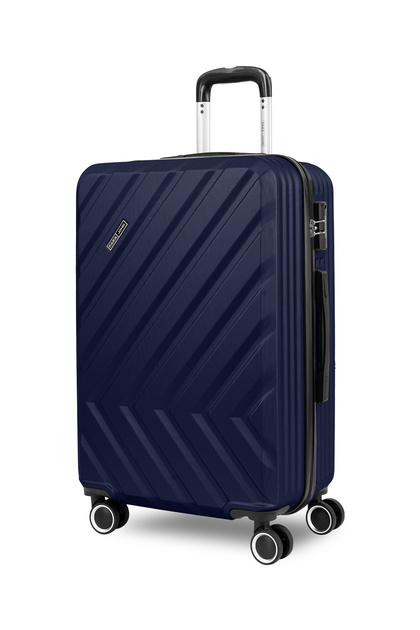Medium 24-Inch ABS Lightweight Hardshell Luggage Trolley | carrying 3kg 4-Wheel Spinner Suitcase