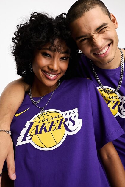 Nike Basketball NBA LA Lakers Unisex Team Logo Graphic T-shirt