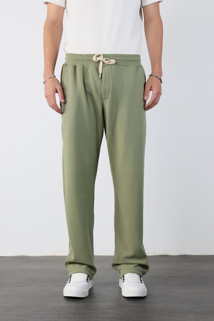 Baggy Ottoman Pants with Elastic Waist