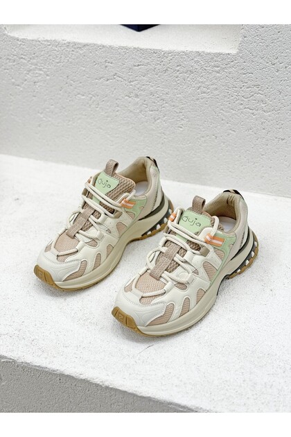 26K317 Multi-Color 4cm Thick Sole Sneaker Sports Shoes for Women