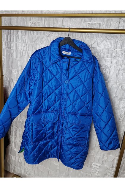 Quilted Blue Women's Coat