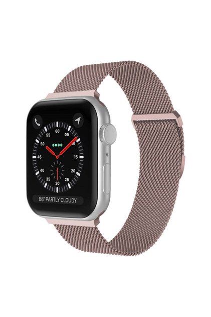 Curea Milanese Metalica Apple Watch Ultra/SE/9/8/7/6/5/4/3/2/1 - 42/44/45/49MM, Ajustabila, Pink