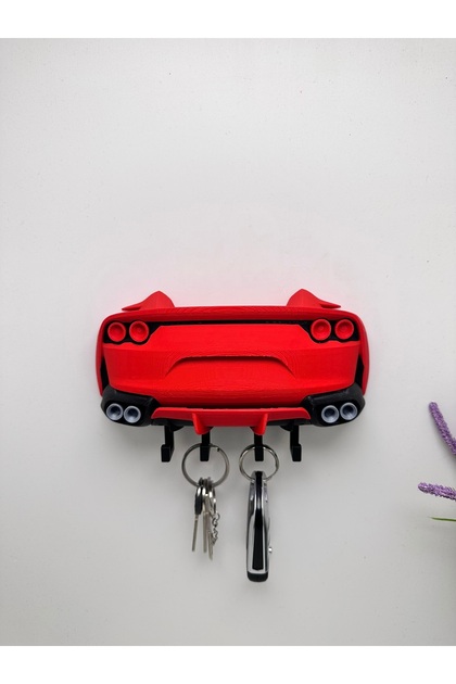 3D Printing Decorative Ferrari S12 Superfast Model Designed Keychain