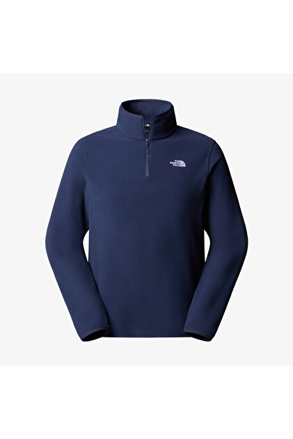 The North Face Glacier Fleece 1/4 Zip Erkek Lacivert Outdoor