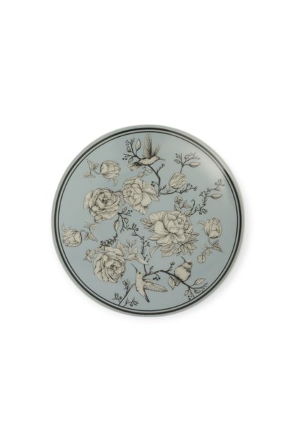 Rose Glow Blue 25 cm Porcelain Plate