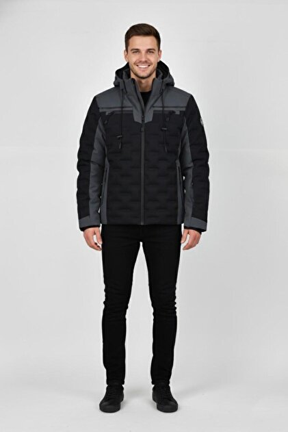 Dynamo Erkek Kapüşonlu Spor Mont Regular Fit 3331 BGL-ST04899