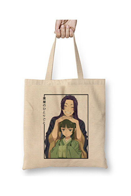 Healer News Anime Jinshi and Maomao Anime Cloth Bag Long Handle Shopping Bag Beach Tote Bag
