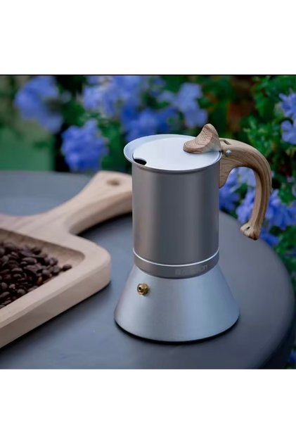 وعاء موكا 350ML صانعة الاسبريسو الايطالية مصنوع من الامنيوم المقاوم للصدا. صمام امان عالي