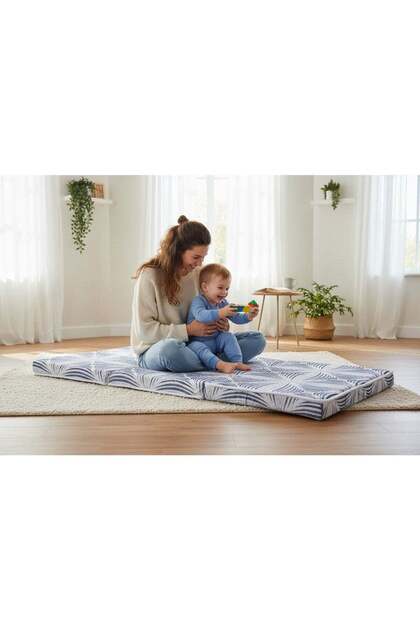 Folding Medicated Firm Feel Knitted Mattress 180 x 90 x 7Cm