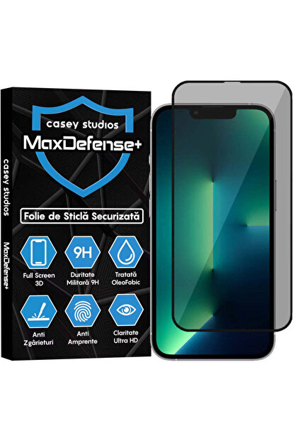 Folie de sticlă cu protecție de confidențialitate pentru iPhone 13/13 Pro, Acoperire completă 3D, Ultra HD, Anti-zgârieturi, Anti-șocuri