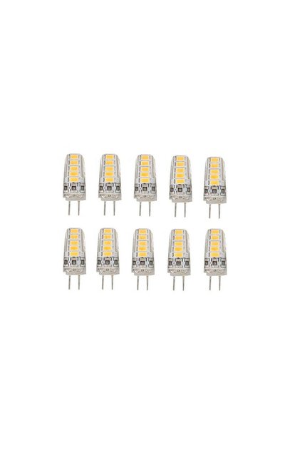 Set de 10 becuri LED, G4, alb rece, 6000K, 3W, 220V