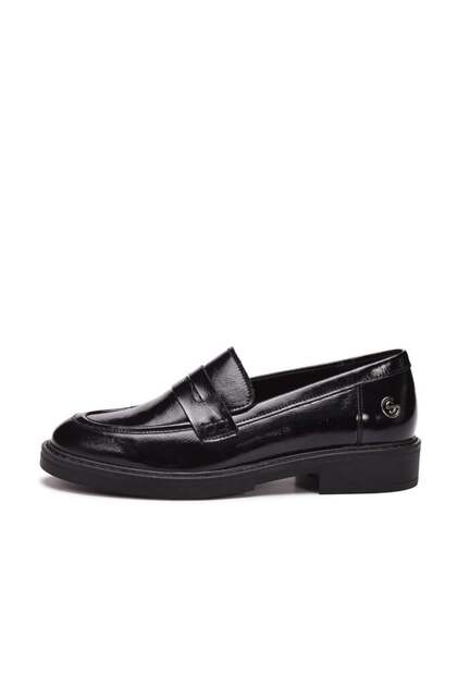 Belvia Women's Genuine Patent Leather Loafer Shoes 263405-3