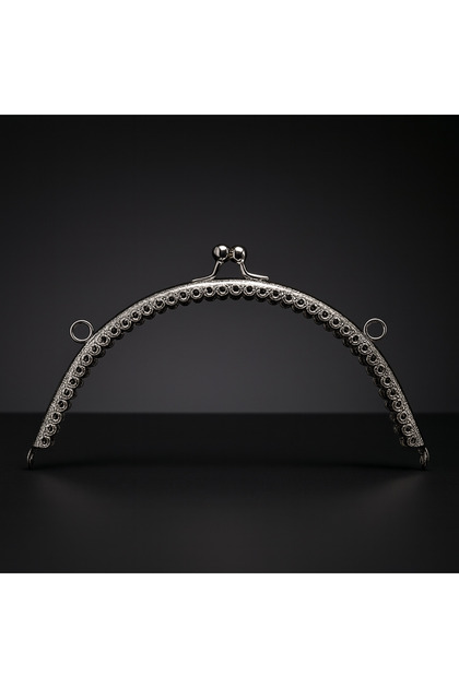 Silver Color Metal Oval Purse and Wallet Clip 20 cm