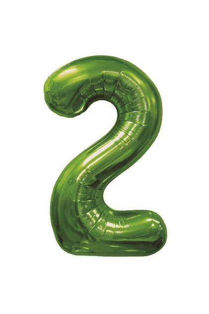Balon petrecere, folie metalizată verde, 100 cm, numărul 2