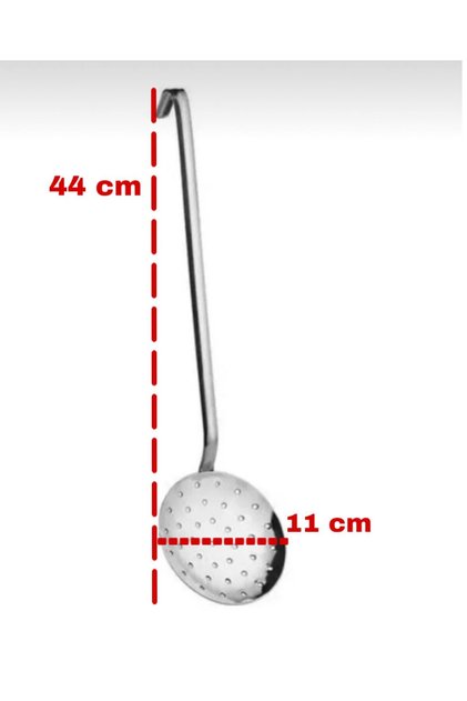 Endüstriyel Sanayi Tipi Kulplu Kevgir No: 3 44 cm