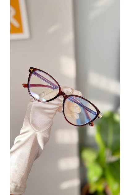Cat Eye Cat Eye Bone Transparent Women Men Unisex Blue Light Protecting Screen Glasses Eyewear