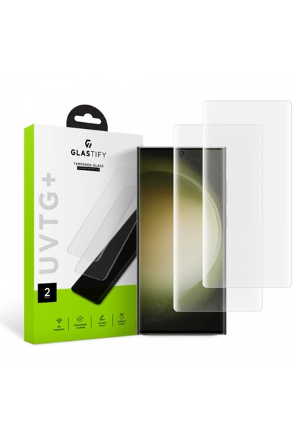 Προστατευτικό οθόνης GLASTIFY UVTG+ για Galaxy S23 Ultra S918, σκληρυμένο γυαλί, UV